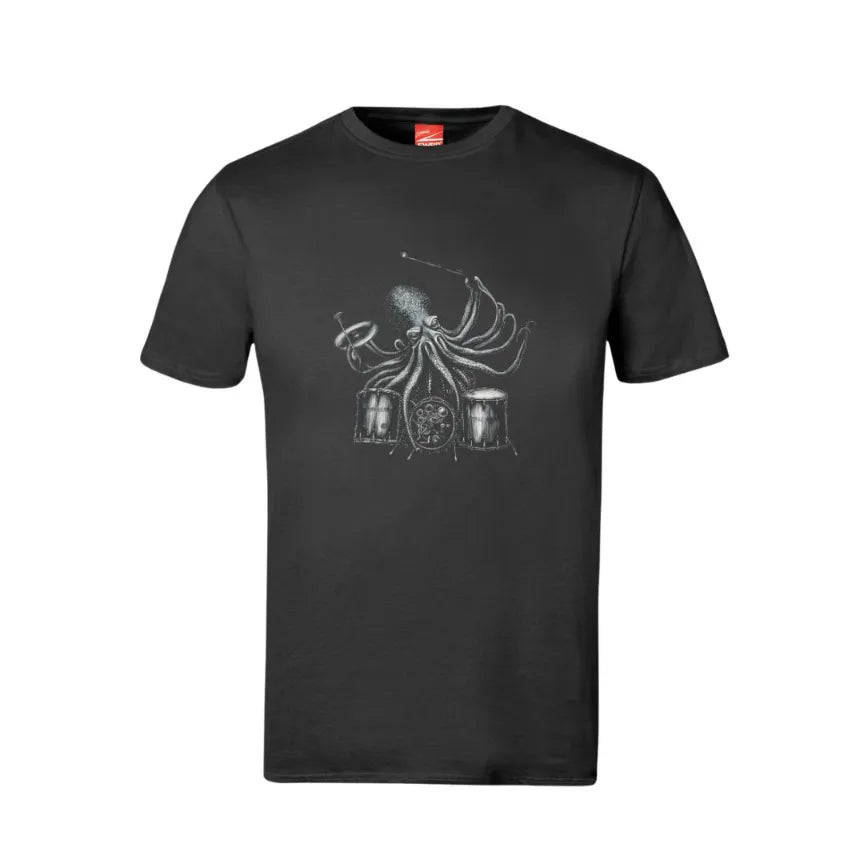 Octopus Drummer Cotton T-Shirt