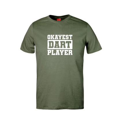 Okayest Dart Player Cotton T-Shirt