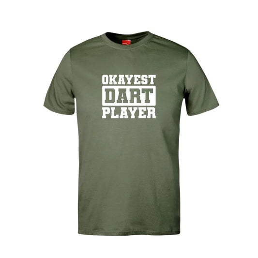 Okayest Dart Player Cotton T-Shirt