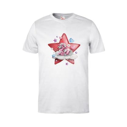 Pink Star Unicorn Kids T-Shirt