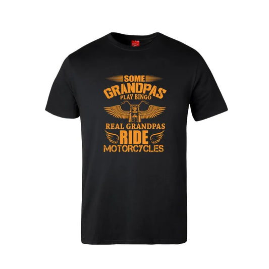 Real Grandpas Ride Motorcycles Cotton T-Shirt