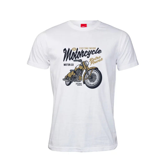 Retro Power Motorcycle Cotton T-Shirt