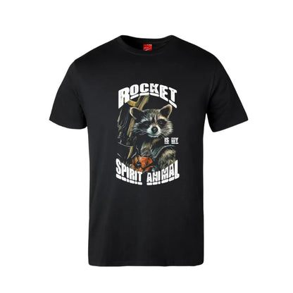 Rocket Is My Spirit Animal Cotton T-Shirt