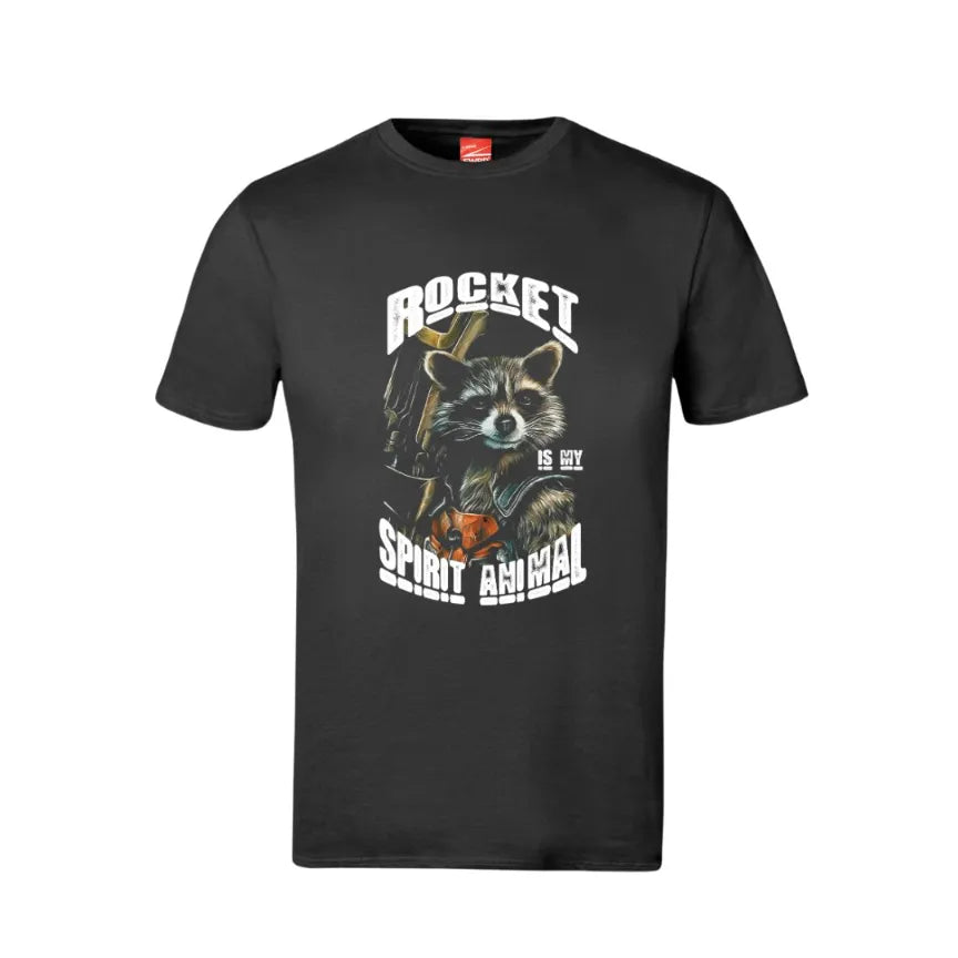 Rocket Is My Spirit Animal Cotton T-Shirt