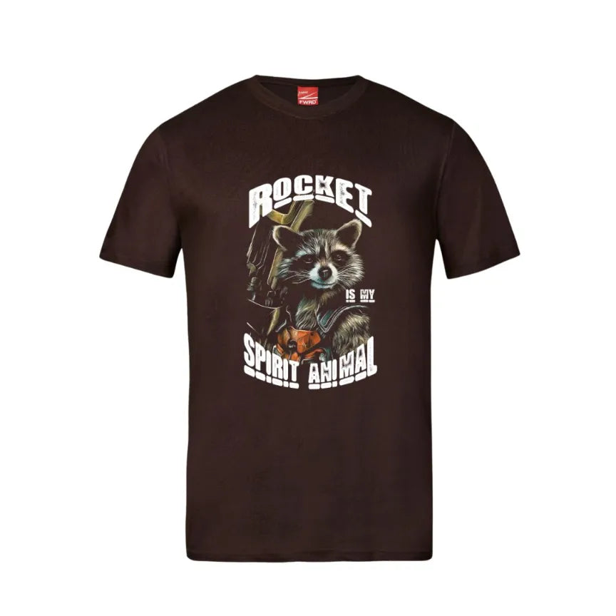 Rocket Is My Spirit Animal Cotton T-Shirt