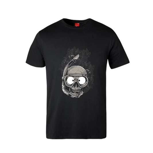 Scuba Skull Cotton T-Shirt