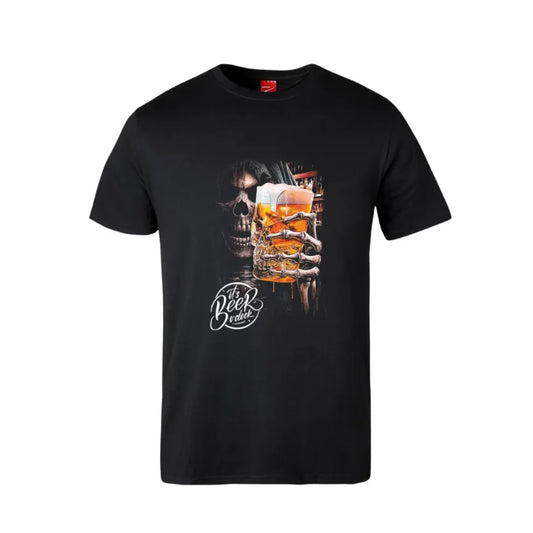 Skull Beer O Clock Cotton T-Shirt