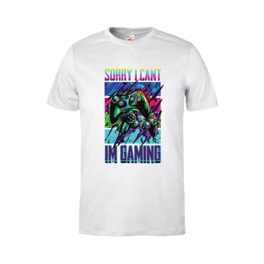 Sorry I Can't I'm Gaming Kids Cotton T-Shirt