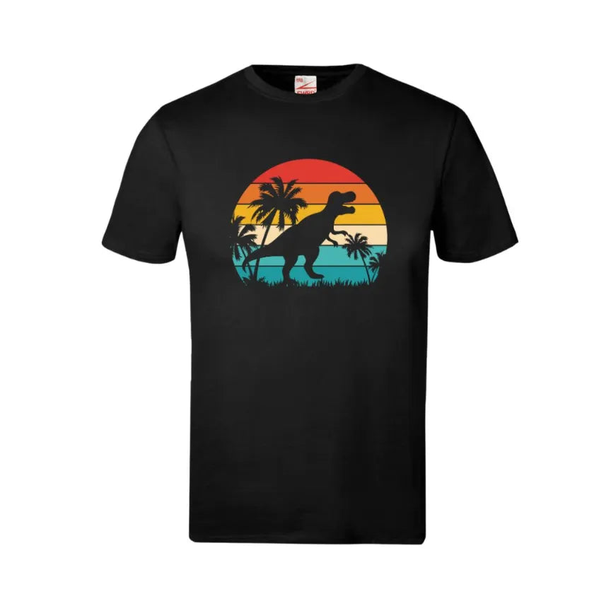 Sunset Dinosaur Kids T-Shirt