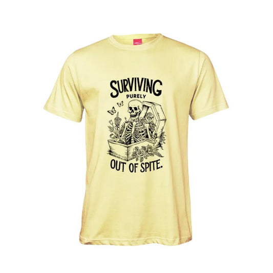 Surviving Purely Out Of Spite Cotton T-Shirt