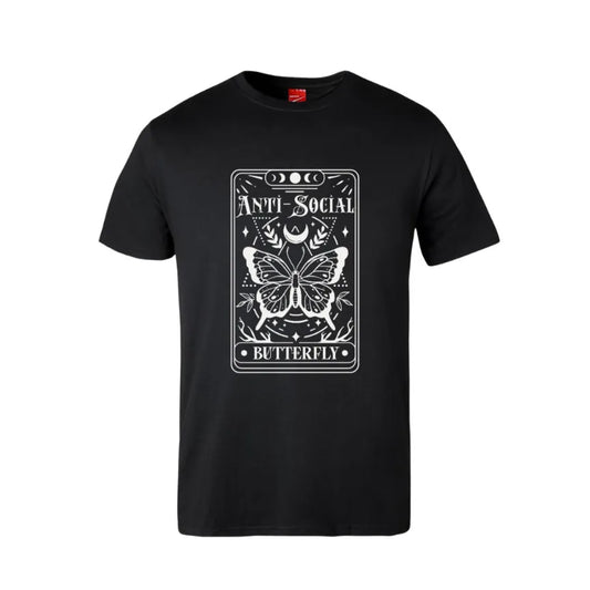 Tarot The AntiSocial Butterfly Plain Cotton T-Shirt