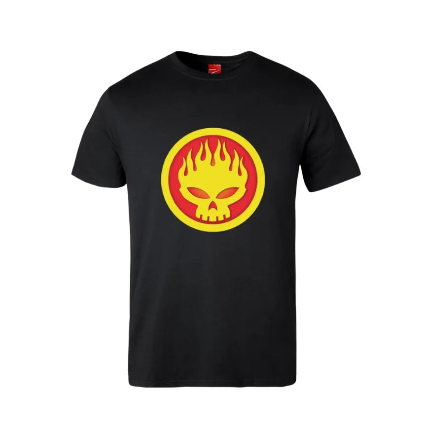 The Offspring Flame Skull Cotton T-Shirt