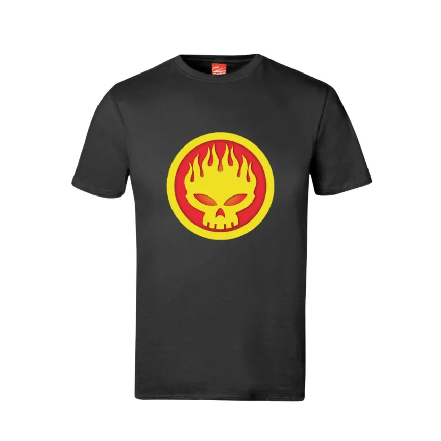 The Offspring Flame Skull Cotton T-Shirt