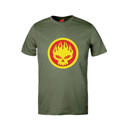 The Offspring Flame Skull Cotton T-Shirt