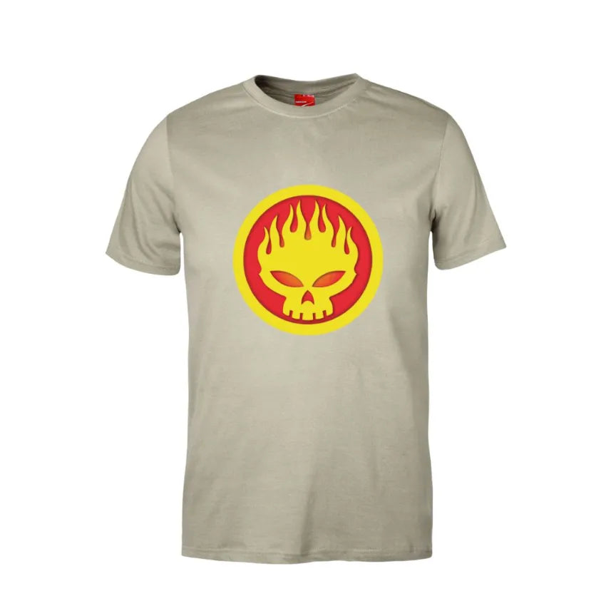 The Offspring Flame Skull Cotton T-Shirt