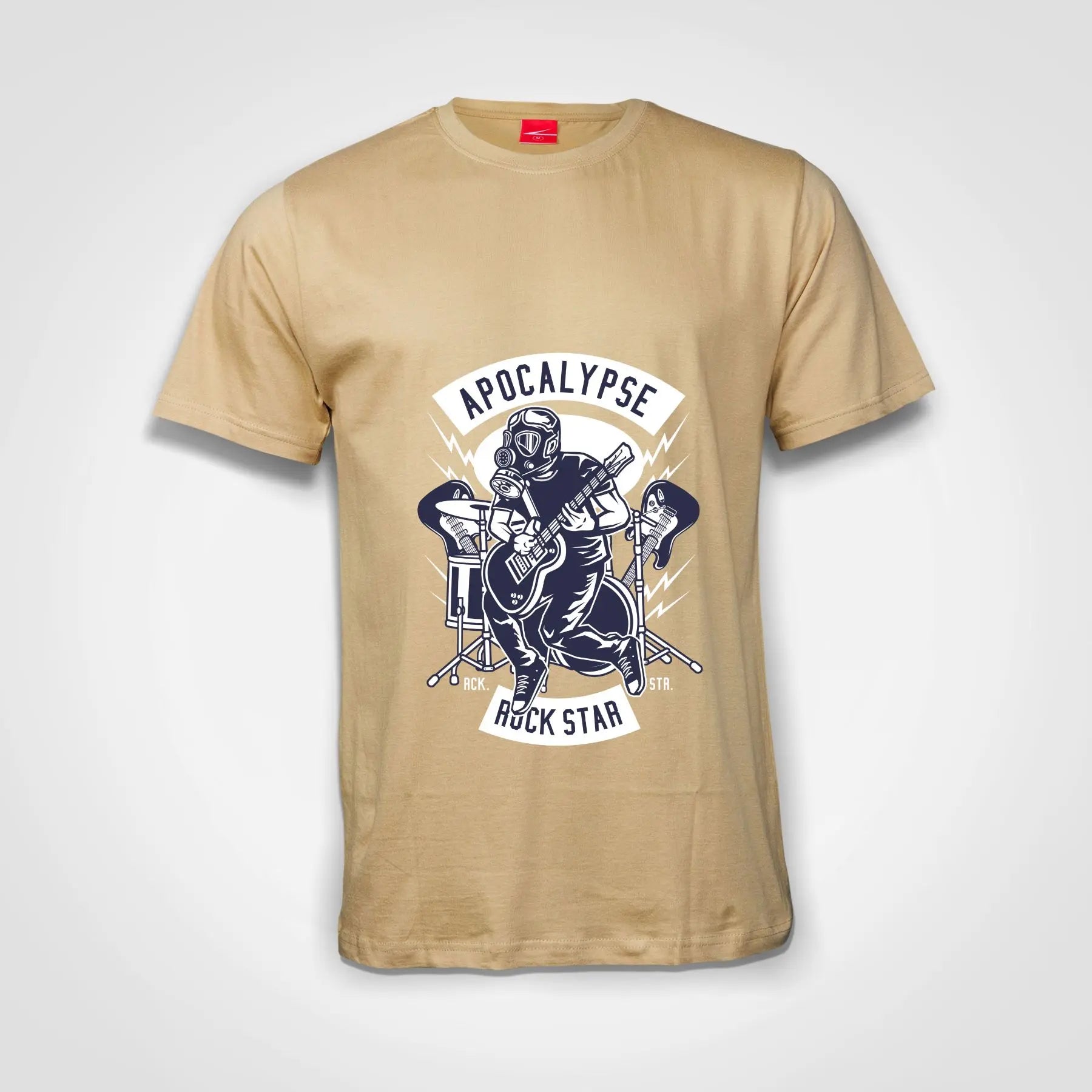 Apocalypse Rock Star Cotton T-Shirt Natural IZZIT APPAREL