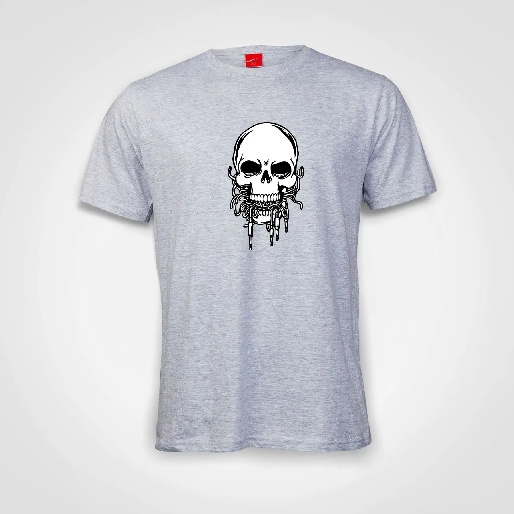 Born a Muso Die a Muso Cotton T-Shirt Grey-Melange IZZIT APPAREL